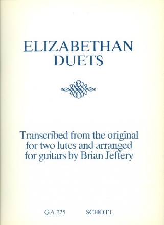 Elisabethan Duets for 2 guitars