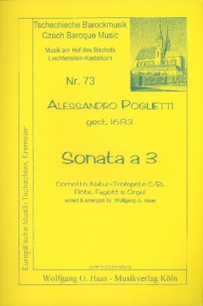 Sonata a 3 fr (Natur-)trompete in B/C, Flte, Fagott und Orgel Stimmen