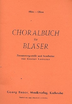 Choralbuch fr Blser Flte / Oboe