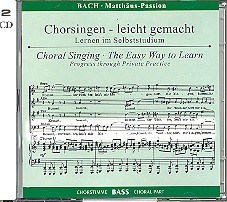 Matthus-Passion BWV244 2 CDs Chorstimme Bass und Chorstimmen ohne Bass