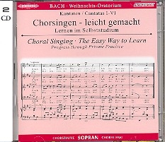 Weihnachtsoratorium BWV248  2 CDs Chorstimme Sopran/Chorstimmenohne Sopran