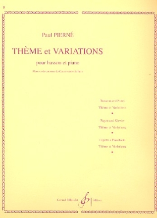 Thme et variations pour basson et piano