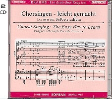 Ein deutsches Requiem op.45 2 CDs mit Chorstimme Sopran und Chorstimmen ohne Sopran