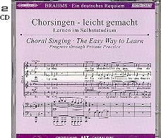 Ein deutsches Requiem op.45 2 CDs mit Chorstimme Alt und Chorstimmen ohne Alt