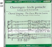 Ein deutsches Requiem op.45 2 CDs mit Chorstimme Ba und Chorstimmen ohne Bass