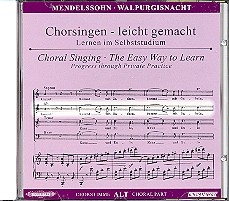 Die erste Walpurgisnacht op.60 CD mit Chorstimme Alt und Chorstimmen ohne Alt