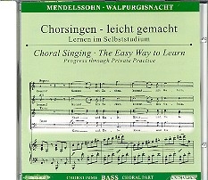 Die erste Walpurgisnacht op.60 CD mit Chorstimme Ba und Chorstimmen ohne Bass
