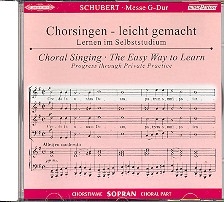 Messe G-Dur D167 CD Chorstimme Sopran und Chorstimmen ohne Sopran