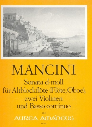 Sonate d-Moll fr Altblockflte, 2 Violinen und Bc