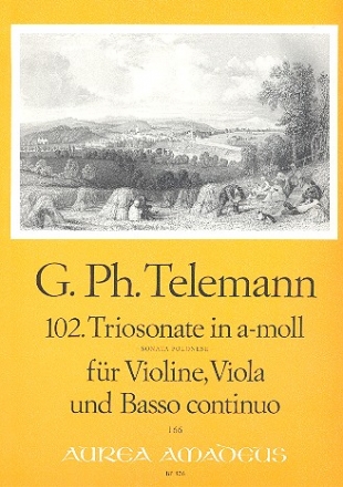 Triosonate a-Moll Nr.102 fr Violine, Viola (Violine 2 ) und Bc Stimmen