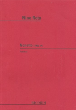 Nonetto per flauto, oboe, clarinetto, fagotto, corno, violino, viola, cello e basso partitura
