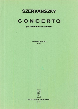 Konzert fr Klarinette und Orchester Soloklarinette