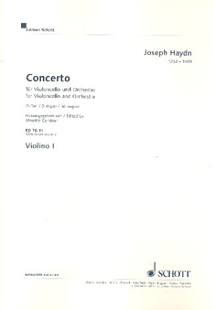Konzert D-Dur op.101 Hob.VIIb:2 fr Violoncello und Orchester Violine 1