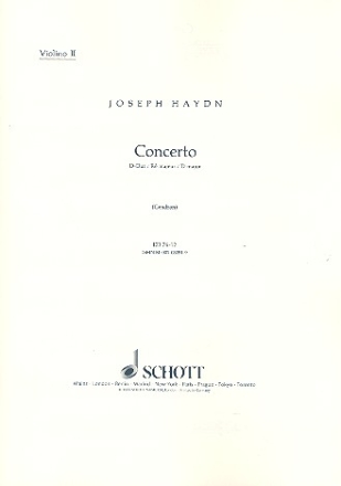 Konzert D-Dur op.101 Hob.Vb:2 fr Violoncello und Orchester Violine 2