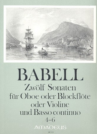 12 Sonaten Band 2 (Nr.4-6) für Oboe (Blockflöte, Violine) und Bc