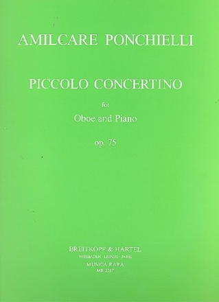 Piccolo concertino op.75 fr Oboe und Klavier Caldini, Sandro, ed