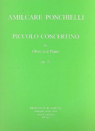 Piccolo concertino op.75 fr Oboe und Klavier Caldini, Sandro, ed