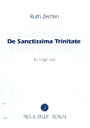 DE SANCTISSIMA TRINITATE FUER ORGEL