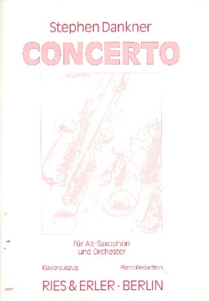 Concerto fr Aaltsaxophon und Orchester fr Altsaxophon und Klavier