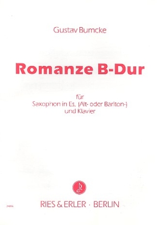 Romanze B-Dur op.44,1 fr Saxophon in Es (A/B) und Klavier