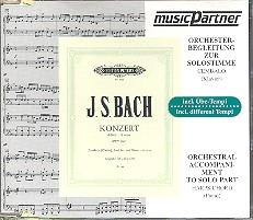 Konzert d-Moll BWV1052 fr Cembalo und Orchester CD mit der Begleitung zum Soloinstrument in 3 Tempi