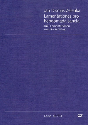 Lamentationes pro hebdomada sancta fr Tenor und bc