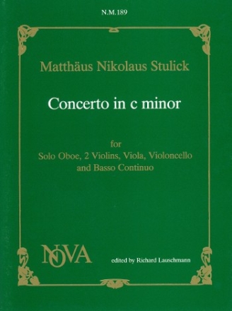 Concerto c minor for oboe, strings and bc for oboe and piano