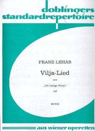 Vilja-Lied fr tiefe Stimme und Klavier