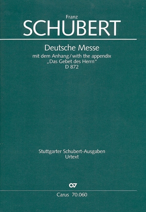 Deutsche Messe D872 fr gem Chor und Orchester Partitur (dt)