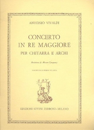 Concerto in re maggiore R 93, P 209, F XII:15  per chitarra e archi Partitura 1 Parte