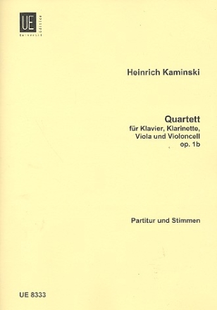 Quartett a-Moll op.1b fr Klarinette, Viola, Violoncello und Klavier