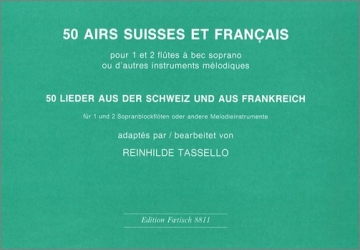 15 airs suisses et francais pour 1-2 flutes  bec soprano