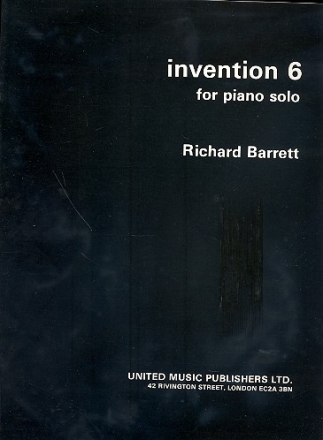 Invention 6 (1984) for piano solo