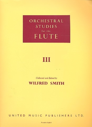 Orchestral studies for the flute - book III, modern french works