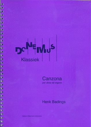 Canzona fr Oboe und Orgel (1938)