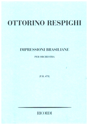 Impressioni brasiliane per orchestra, partitura tascabile