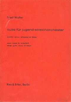 Suite fr Jugendstreichorchester Studienpartitur