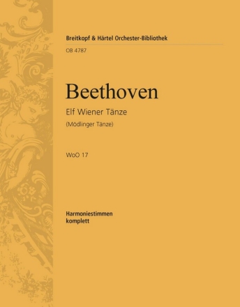 11 Wiener Tnze WoO17 fr Orchester Harmonie