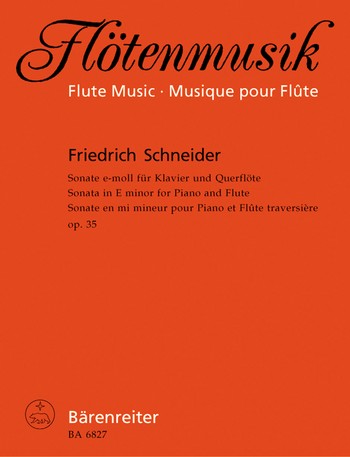 SONATE E-MOLL FUER KLAVIER UND QUERFLOETE, OP. 35 PARTITUR+1STIMME