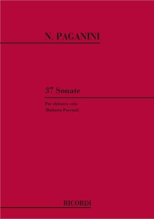 TRENTASETTE SONATE PER CHITARRA SOLA PORRONI, ROBERTO, ED