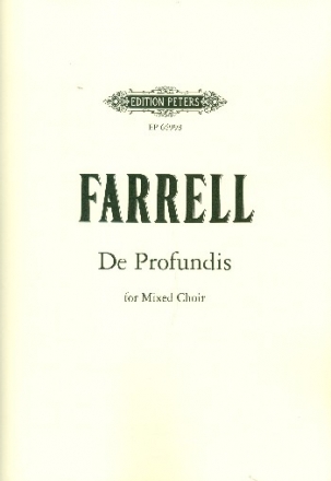 De profundis for mixed chorus and organ Score (la)