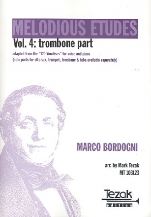 The complete Book of Vocalises vol.4 for trombone and piano trombone part