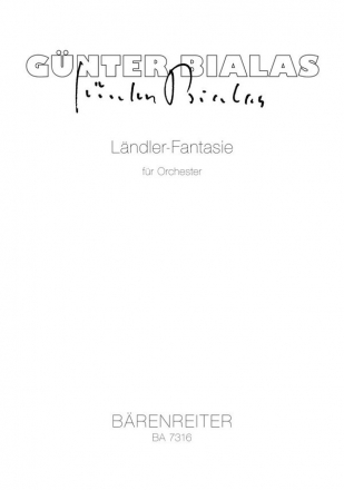 LAENDLER FANTASIE FUER ORCHESTER  STUDIENPARTITUR