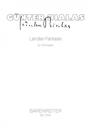 LAENDLER FANTASIE FUER ORCHESTER  STUDIENPARTITUR