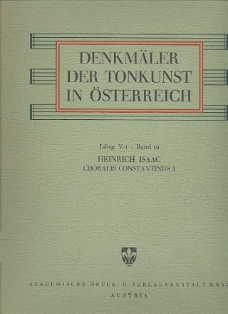 Choralis Constantinus Band 1 Graduale in mehrstimmiger Begleitung (a cappella) ,  Partitur