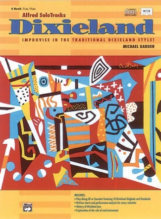 ALFRED SOLO TRACKS: DIXIELAND SONGBOOK FOR FLUTE/VIBES WITH CD GARSON, MICHAEL