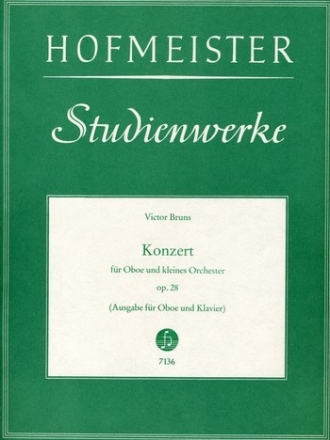 Konzert op.28 fr Oboe und Kammerorchester fr Oboe und Klavier