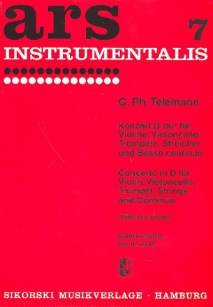 Konzert D-Dur fr Violine concertato, Trompete, 3 Violinen, 2 Violen und Bc