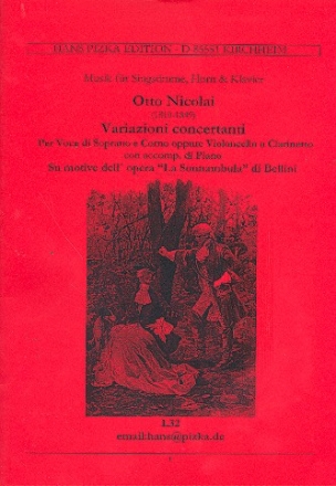 Variazioni concertanti op.26 fr Sopran, Klarinette und Klavier