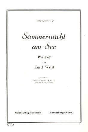 Sommernacht am See Walzer fr Akkordeon (mit 2. Stimme)